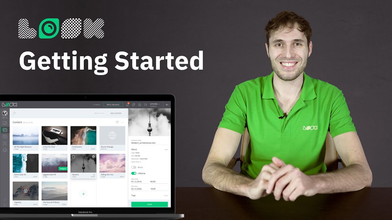 Getting started in LOOK CMS