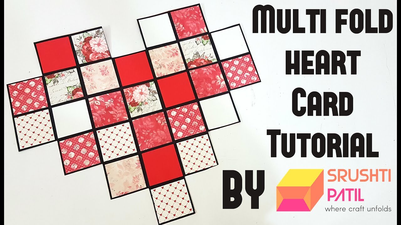 Multi Fold Heart Card by Srushti Patil | Valentine Special |
