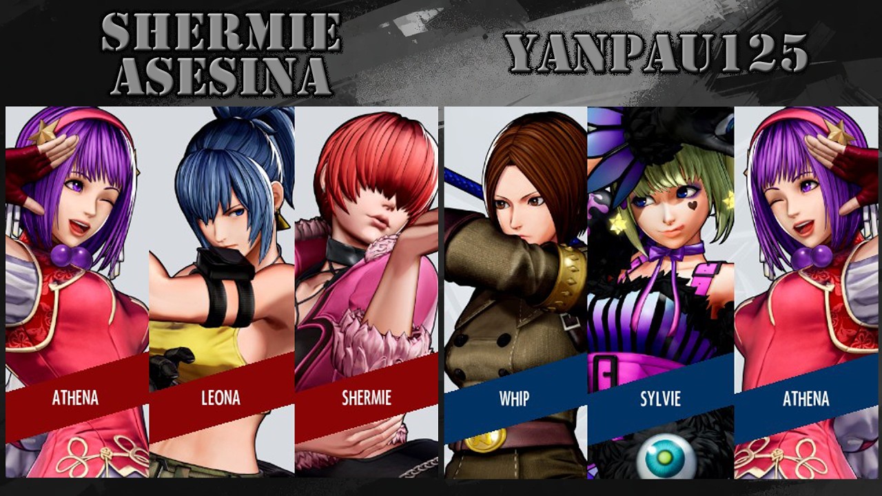 ATHENA, LEONA, SHERMIE ⚡ S. ASESINA VS YANPAU125 ⚡ WHIP, SYLVIE, ATHENA | THE KING OF FIGHTERS VX