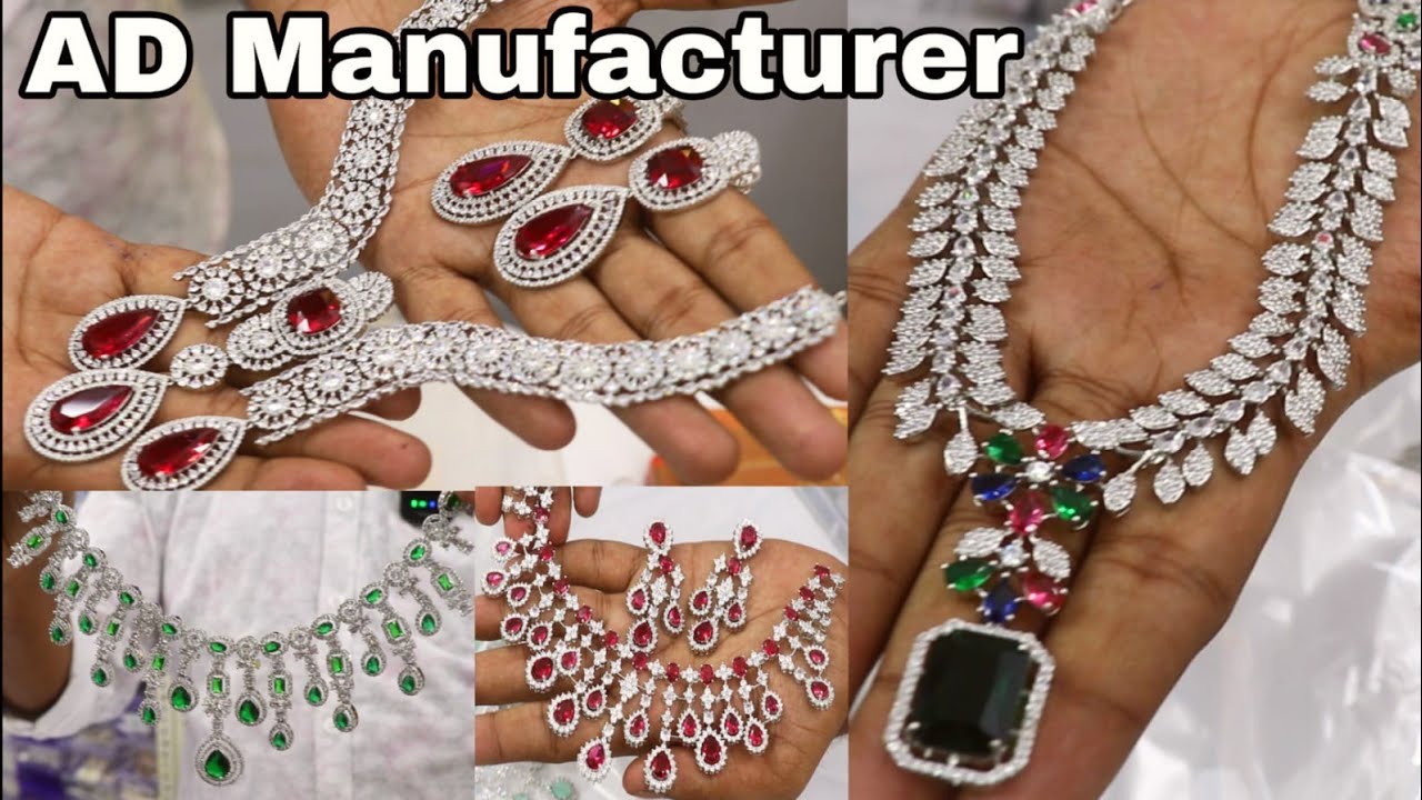 Excusive AD Jewellery Wholesale Market In Kolkata || AD Jewellery Manufacturer In Kolkata Bara bazar