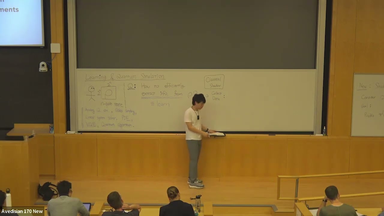 Robert Huang: “Learning Quantum States and Hamiltonians” Part 1