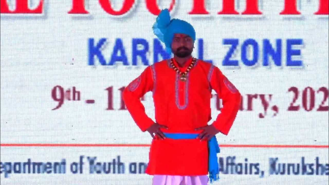 1st position in Haryanvi solo male dance | youth festival 2021 | Arya college Panipat 