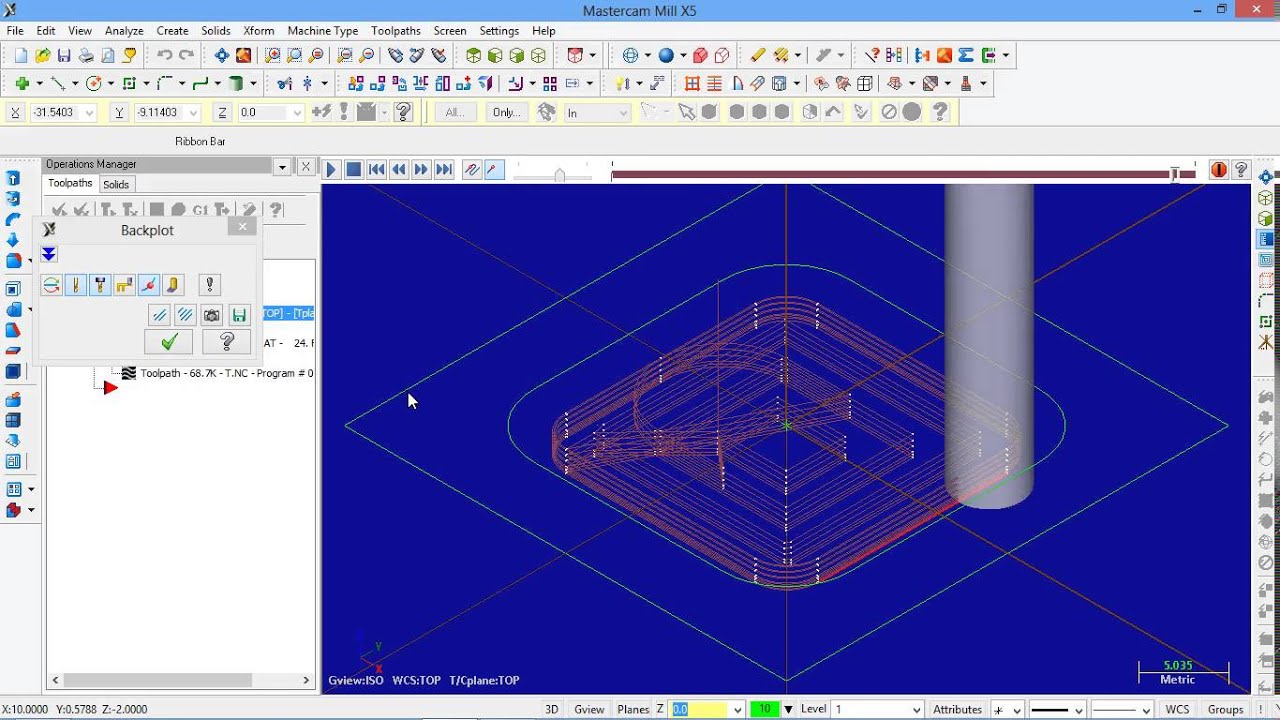 Milling pocket tutorial Mastercam x4