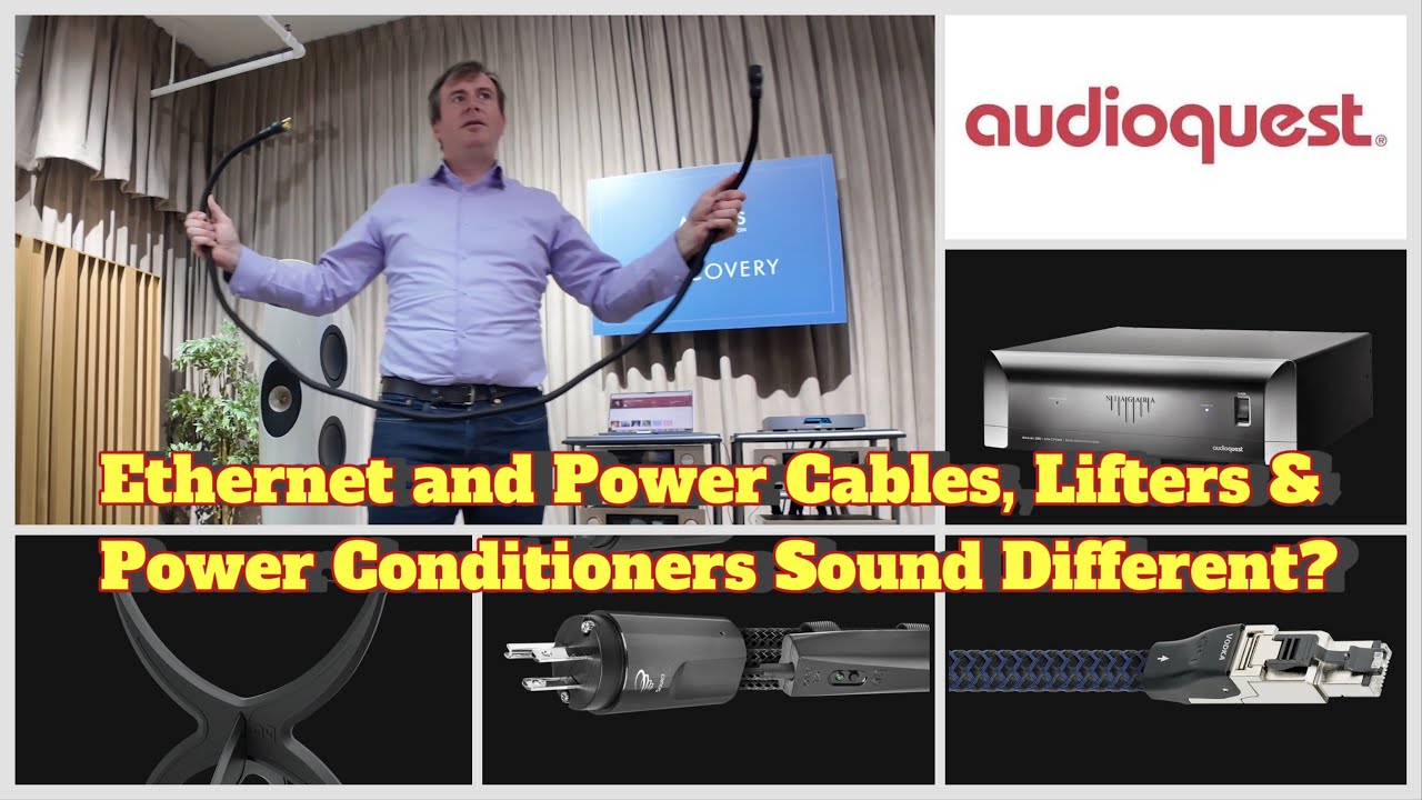 [Sound Demo] Audioquest High End Audiophile Power and Ethernet Cables plus Cable Lifters!