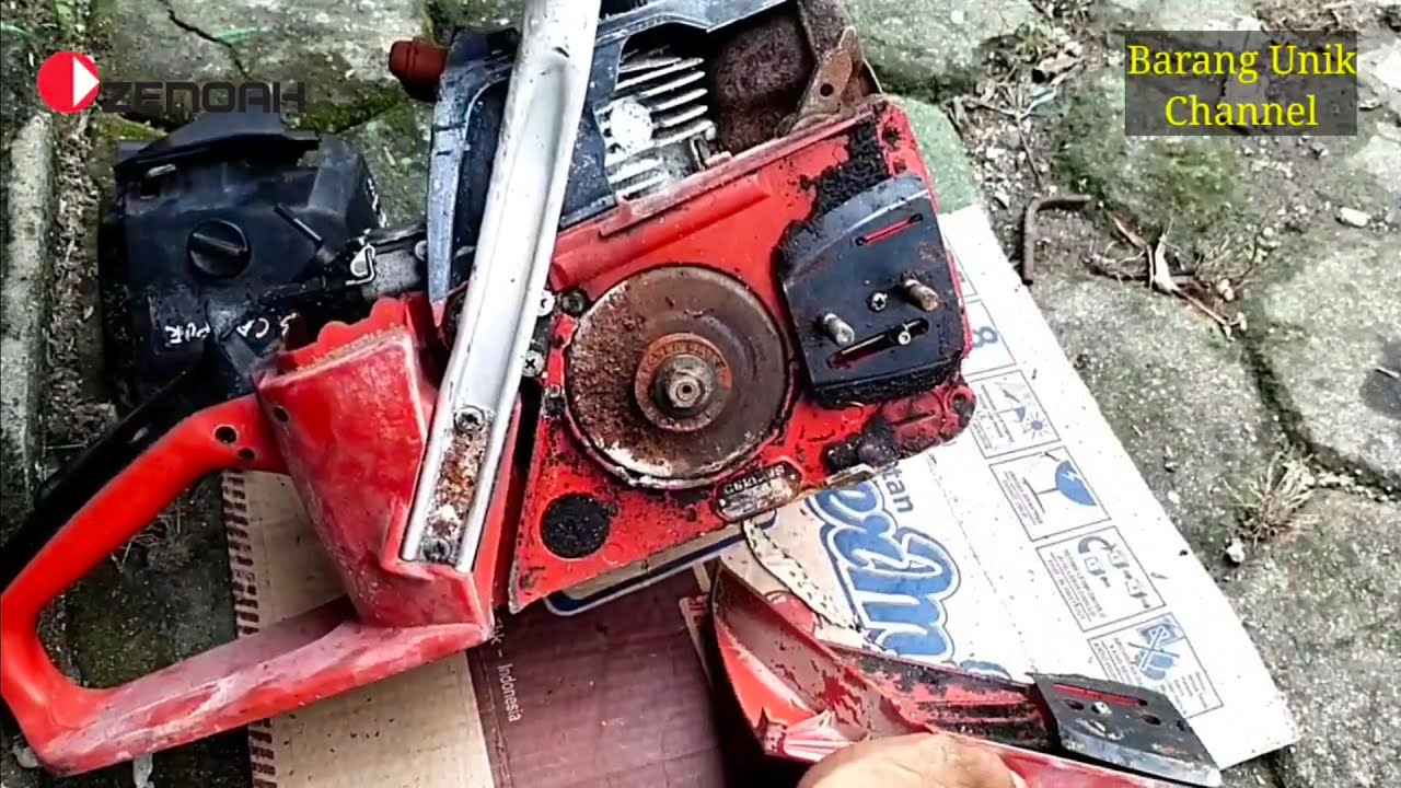 Terendam di Laut Chainsaw Zenoah G621AVS Th2008 Restoration Jadi Kinclong