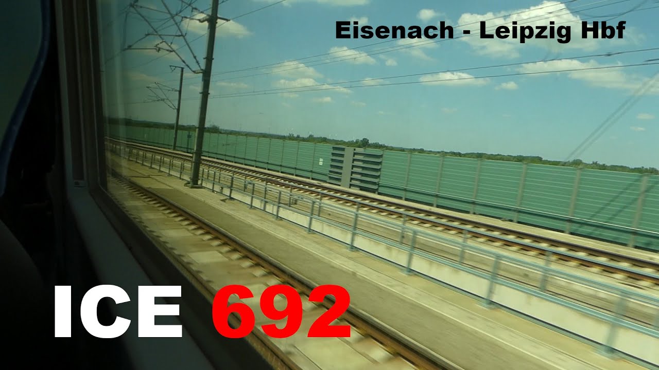 [250+ km/h] ICE 692 Mitfahrt Eisenach - Leipzig Hbf | ungekürzt