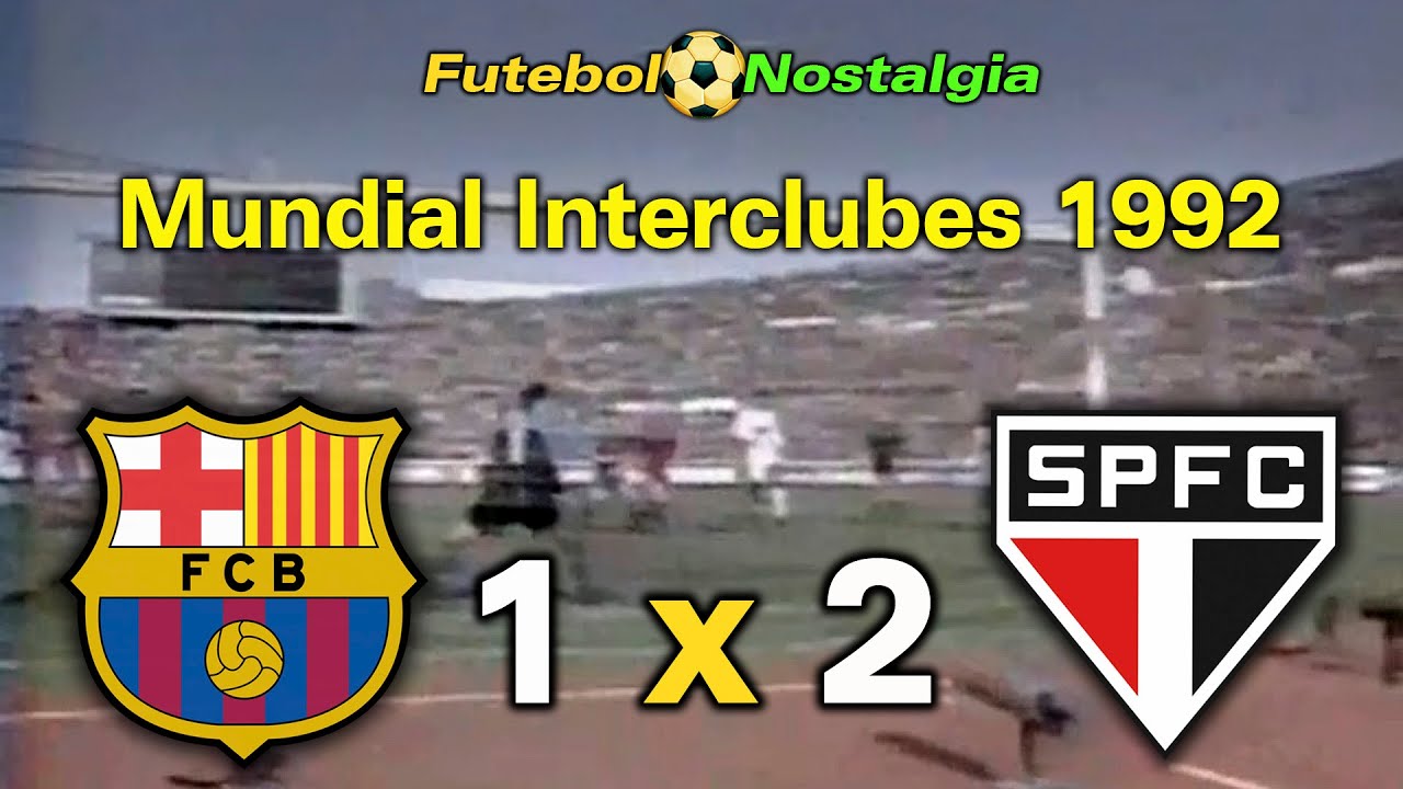 Barcelona-ESP 1 x 2 São Paulo - 13-12-1992 ( Mundial Interclubes )