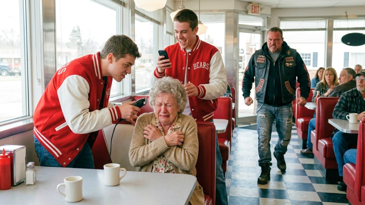 Bullies Cut Poor Old Lady's Hair—Then Hells Angels Walked In And Made Them All Cry