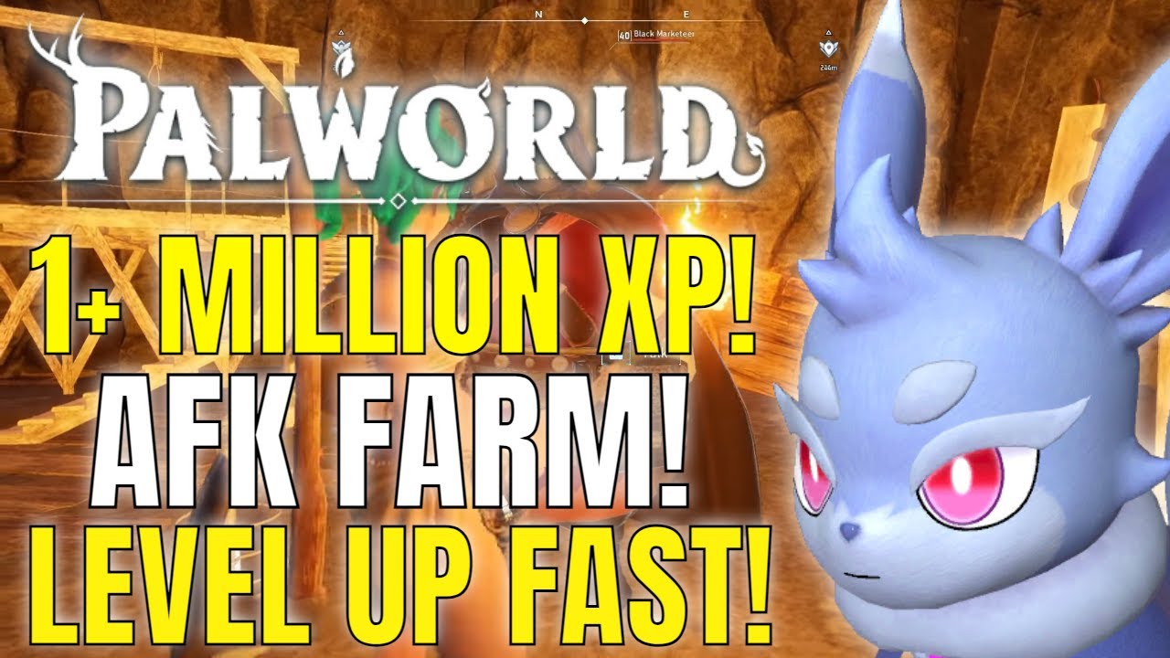 PALWORLD - BEST AFK XP FARMING METHOD! LEVEL UP FAST AND BUY UNLIMITED MATERIALS!