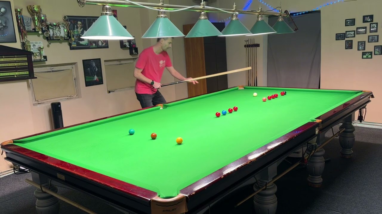 Snooker, 107 break, Line drill