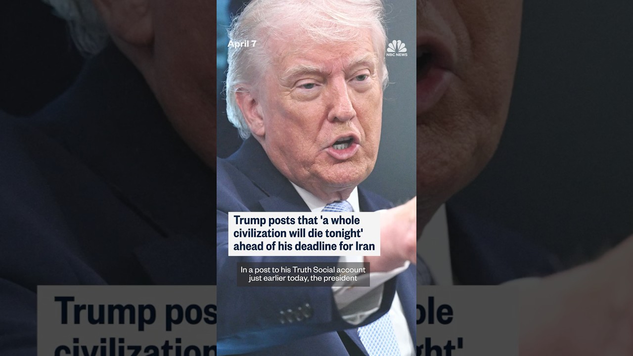 Trump posts that 'a whole civilization will die tonight' ahead of his deadline for Iran