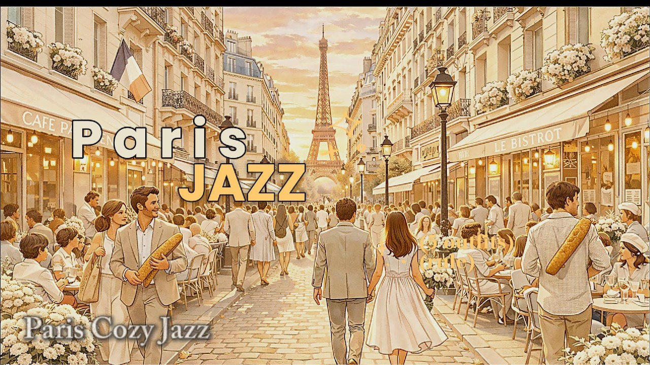 Parisian Cozy Jazz 🗼 Vol 2 — Romantic Coffee Playlist | Guitar & Saxophone #jazz