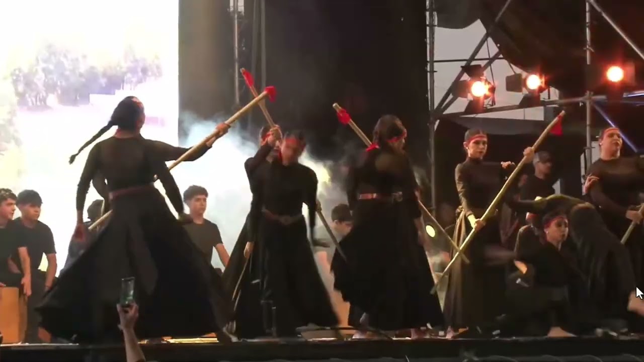 FIESTA NACIONAL DEL MANÍ 70° - ENSAMBLE RÍTMICO CAJONES PERUANOS - IPET 71