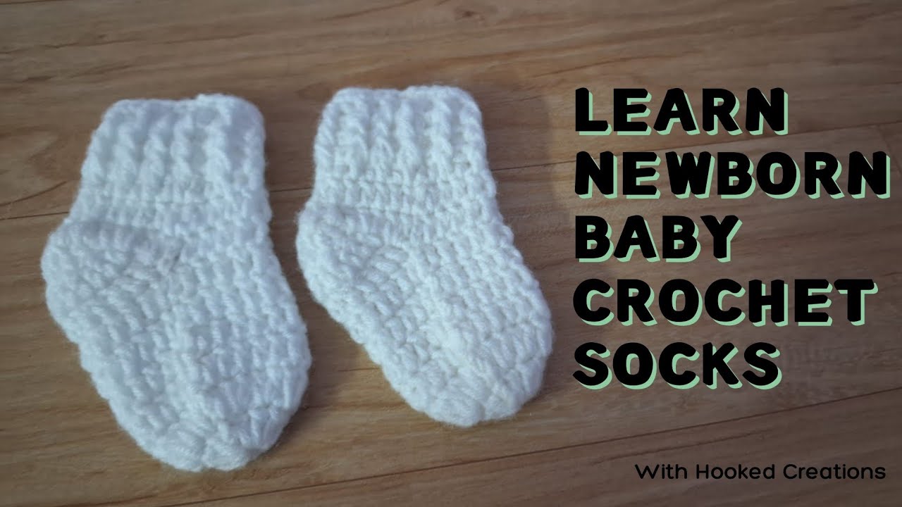 Adorable Crochet Baby Socks for Newborns | Step-by-Step Guide. Beginner-Friendly.