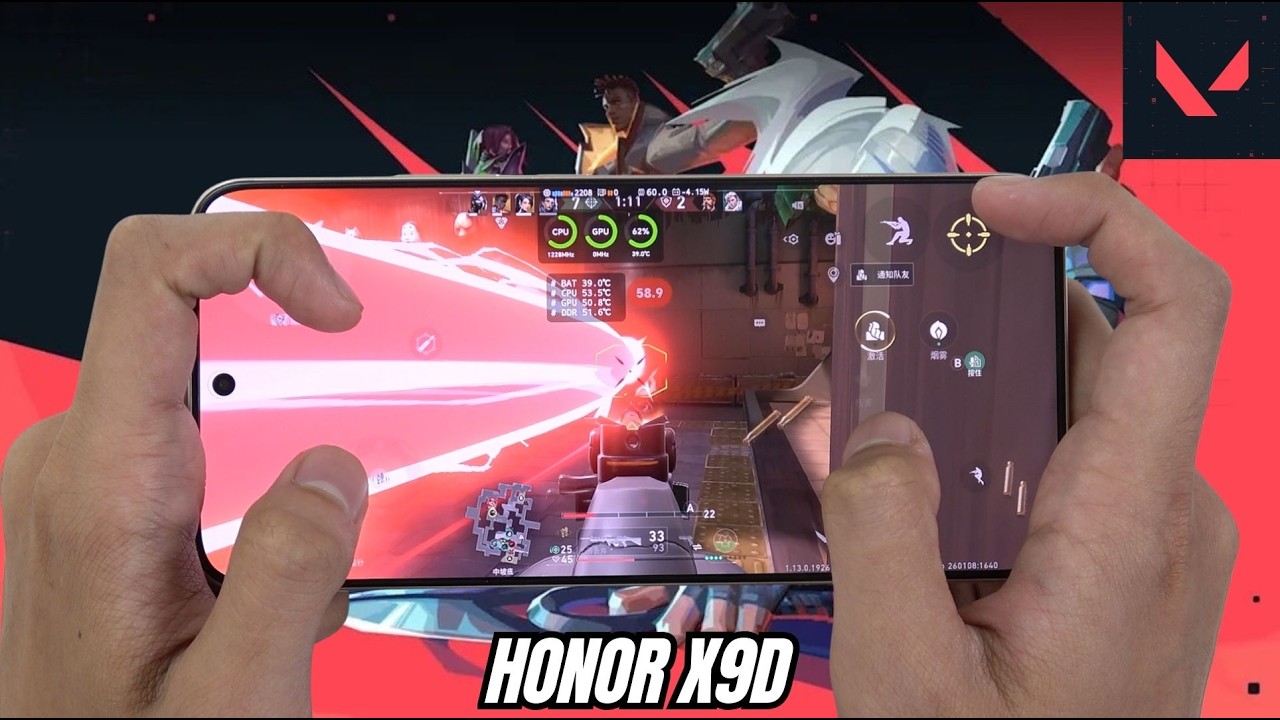 HONOR X9D test game VALORANT Mobile | Snapdragon 6 Gen 4