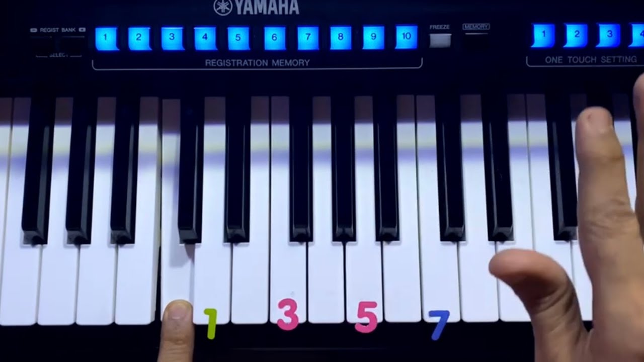 شرح قاعدة كورد السيڤن ( 7th ) seventh chord