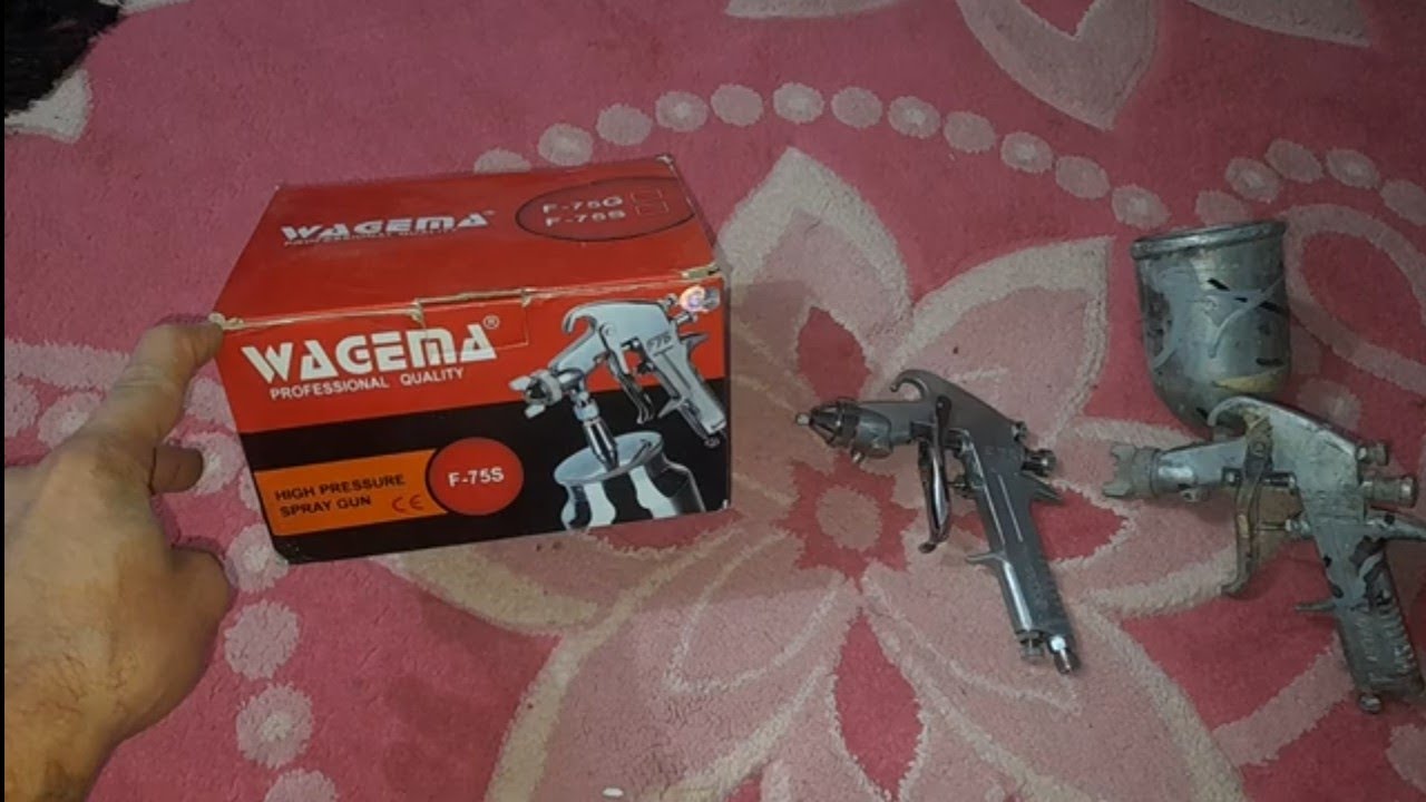 مراجعة مسدس ويجما F75 spry gun WAGEMA 1.3 مسدس ضغط عالي | ينفع للعربيات 🤔 | طرق دهان السيارات