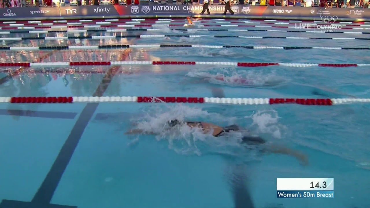 Lilly King Pushes To Win Women's 50m Breaststroke | Summer Champions Series