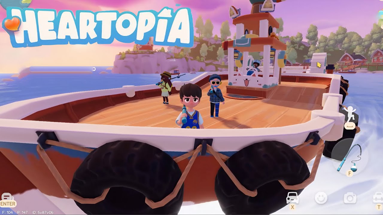 HEARTOPIA ⭐️ COMO PESCAR DE NAVIO EM ALTO MAR E PEGAR VÁRIOS PEIXES RAROS