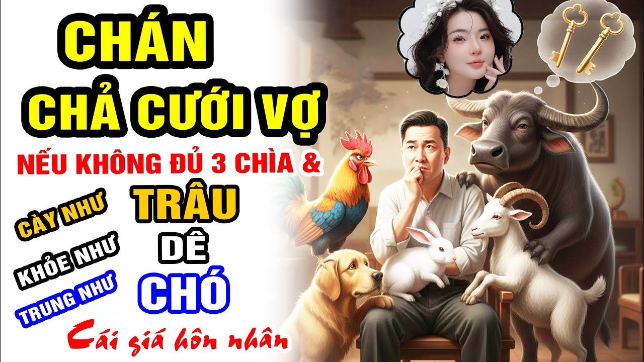 ĐỪNG HÒNG CƯỚI VỢ nếu không CÀY NHƯ TRÂU – TRUNG NHƯ CHÓ – KHỎE NHƯ DÊ và… 3 CÁI CHÌA KHÓA