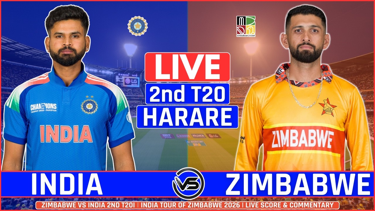 India vs Zimbabwe 2nd T20 Live Match Today Score | IND vs ZIM 2nd T20 Live Scores & Commentary