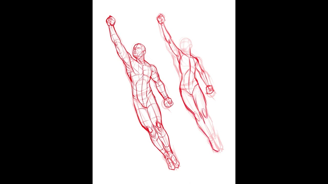 How to Draw: Couple Flying