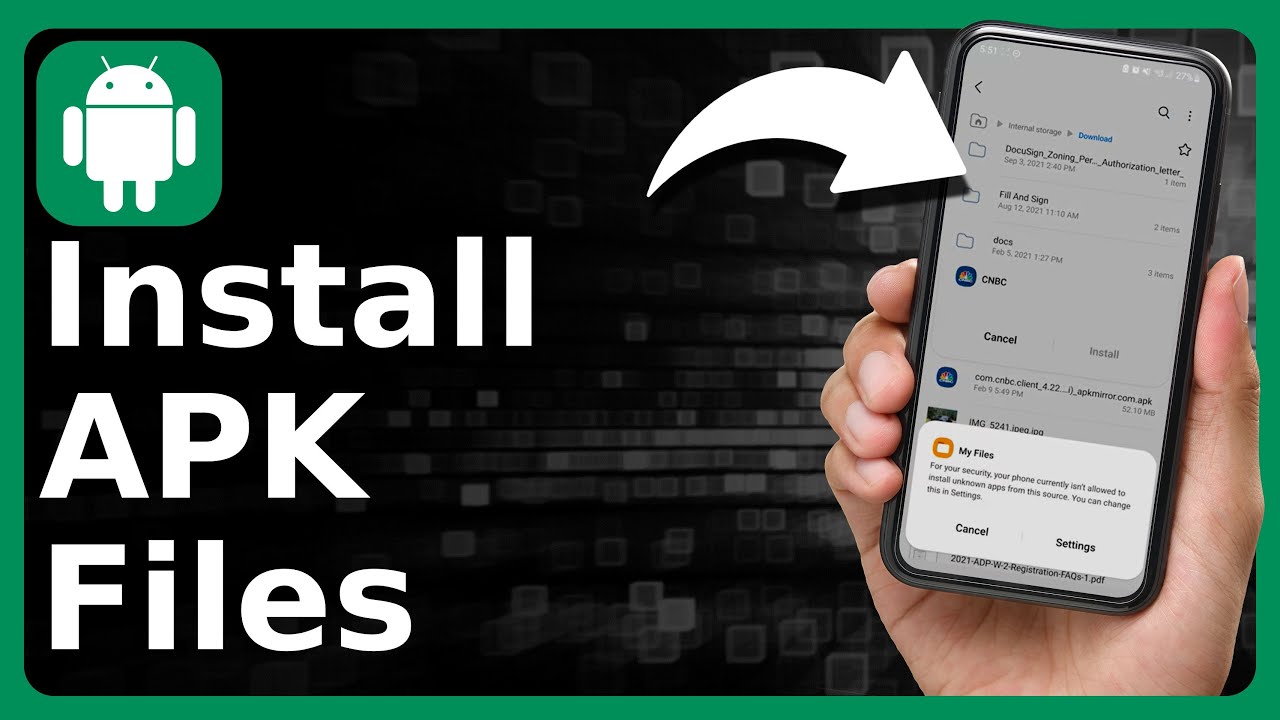 How To Install APK Files On ANY Android!
