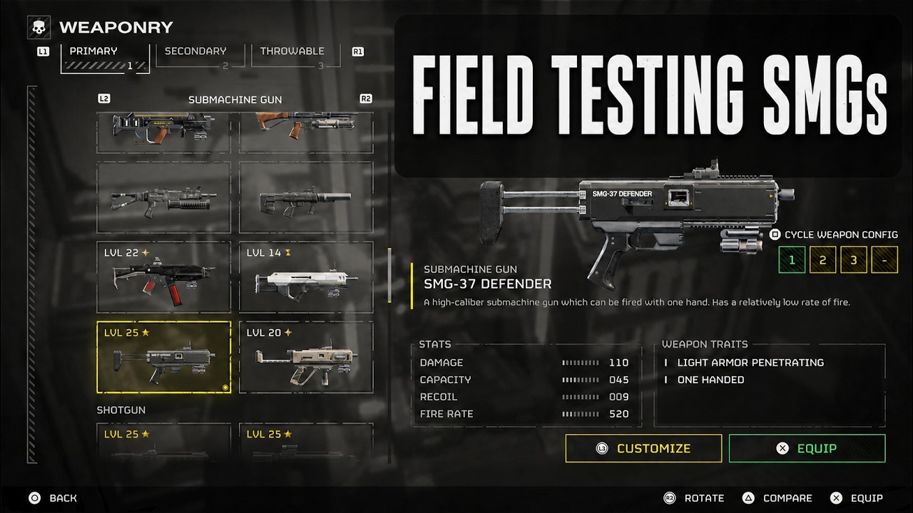 Field Testing SMGs for the Next Combat Role Video | Helldivers 2
