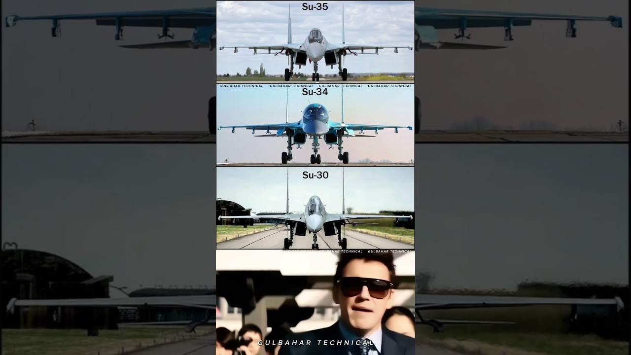 Russian Fighter Jet Comparison: Su-35, Su-34, Su-30 🚀