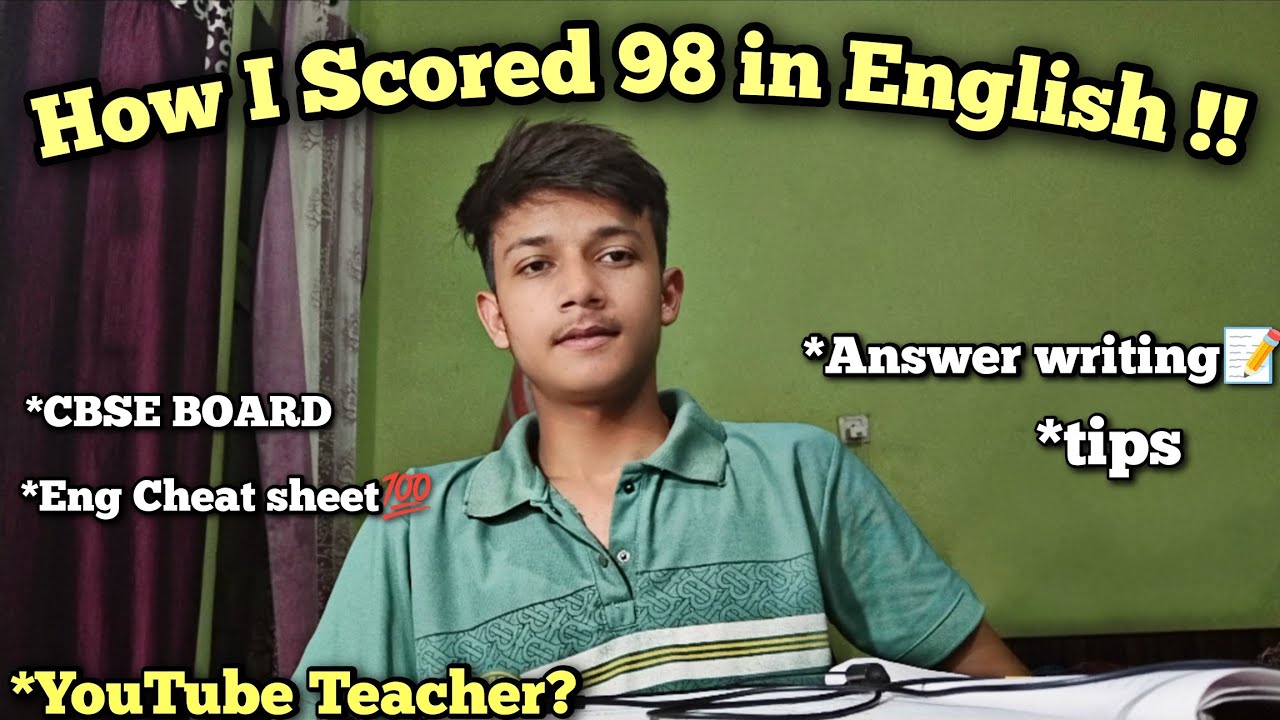 HOW I GOT 98/100 in ENGLISH | CBSE BOARD EXAM 📝 | cbse class 12