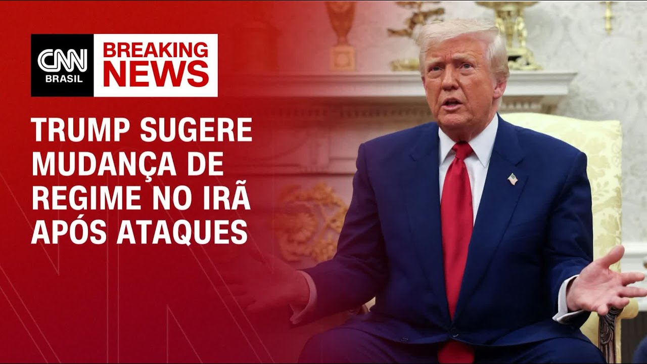 Ap&oacute;s ataques, Trump sugere mudan&ccedil;a no regime do Ir&atilde; | LIVE CNN