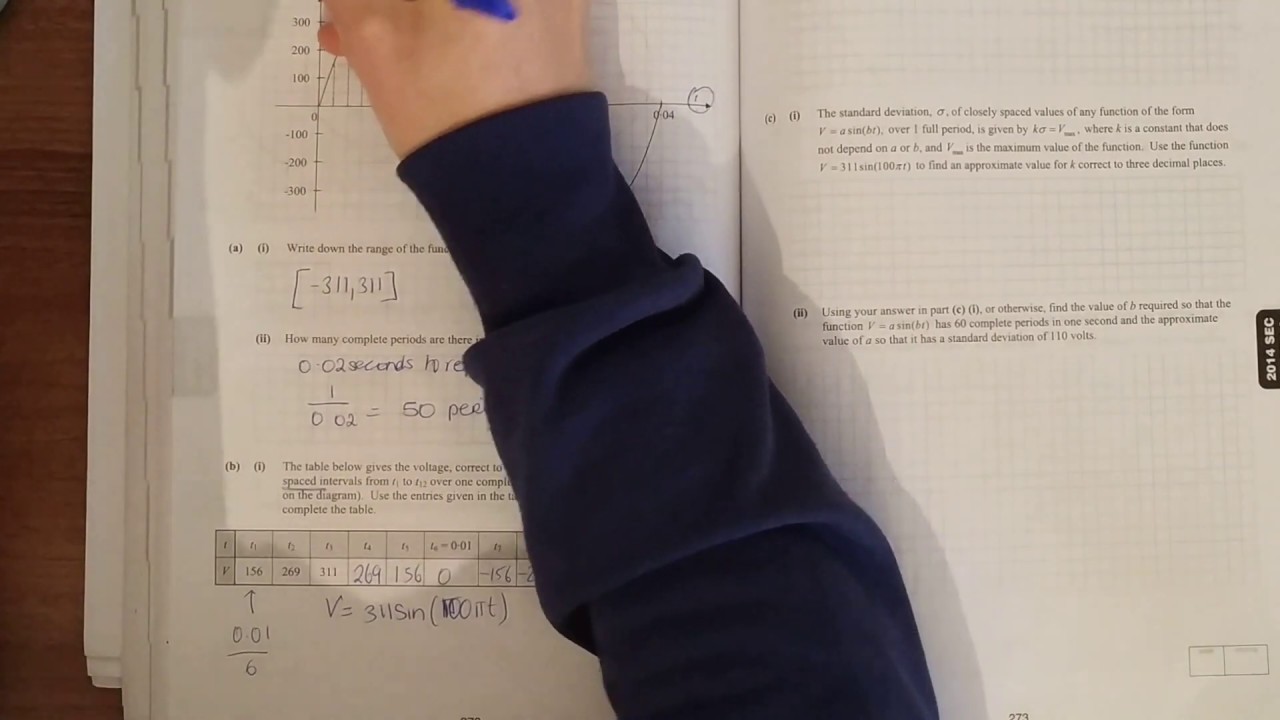 LC HL Maths 2014 Paper 2 q4