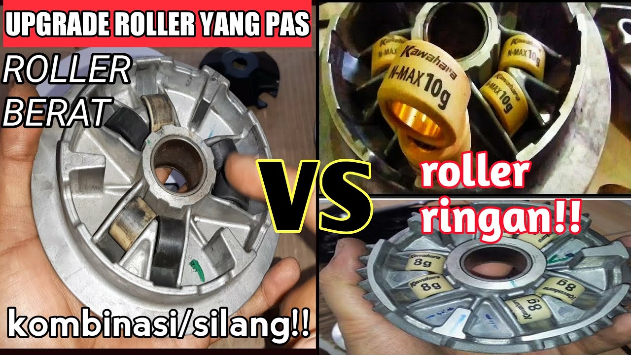 UPGRADE ROLLER CVT NMAX enak ROLLER KOMBINASI atau ROLLLER RINGAN?#upgradeCVTNMAX!!