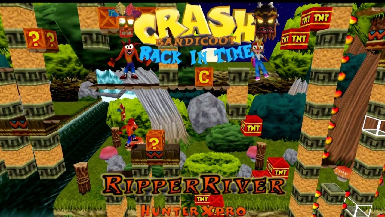 Crash Bandicoot - Back In Time Fan Game: Custom Level: Ripper River By @HunterXpro3000