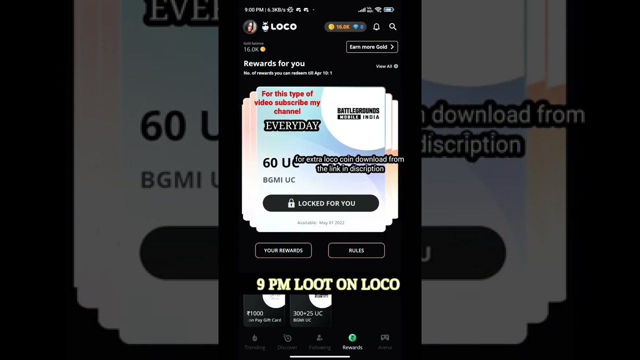 loco loot trick at 9 pm guys loot lo #loco best app for earning fast