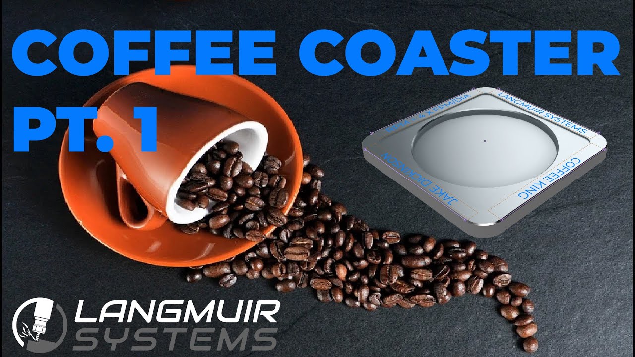 MR-1 CNC Mill Shop Project - Aluminum Coffee Coaster Part 1 - Designing the Part in CAD