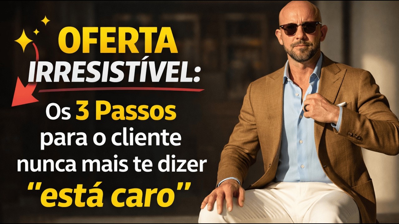 OFERTA IRRESISTÍVEL: Os 3 Passos para o cliente nunca mais te dizer 