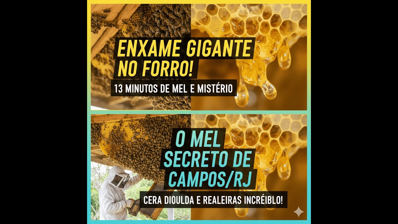 Enxame GIGANTE NO FORRO! Mel e Mistério em Campos/RJ