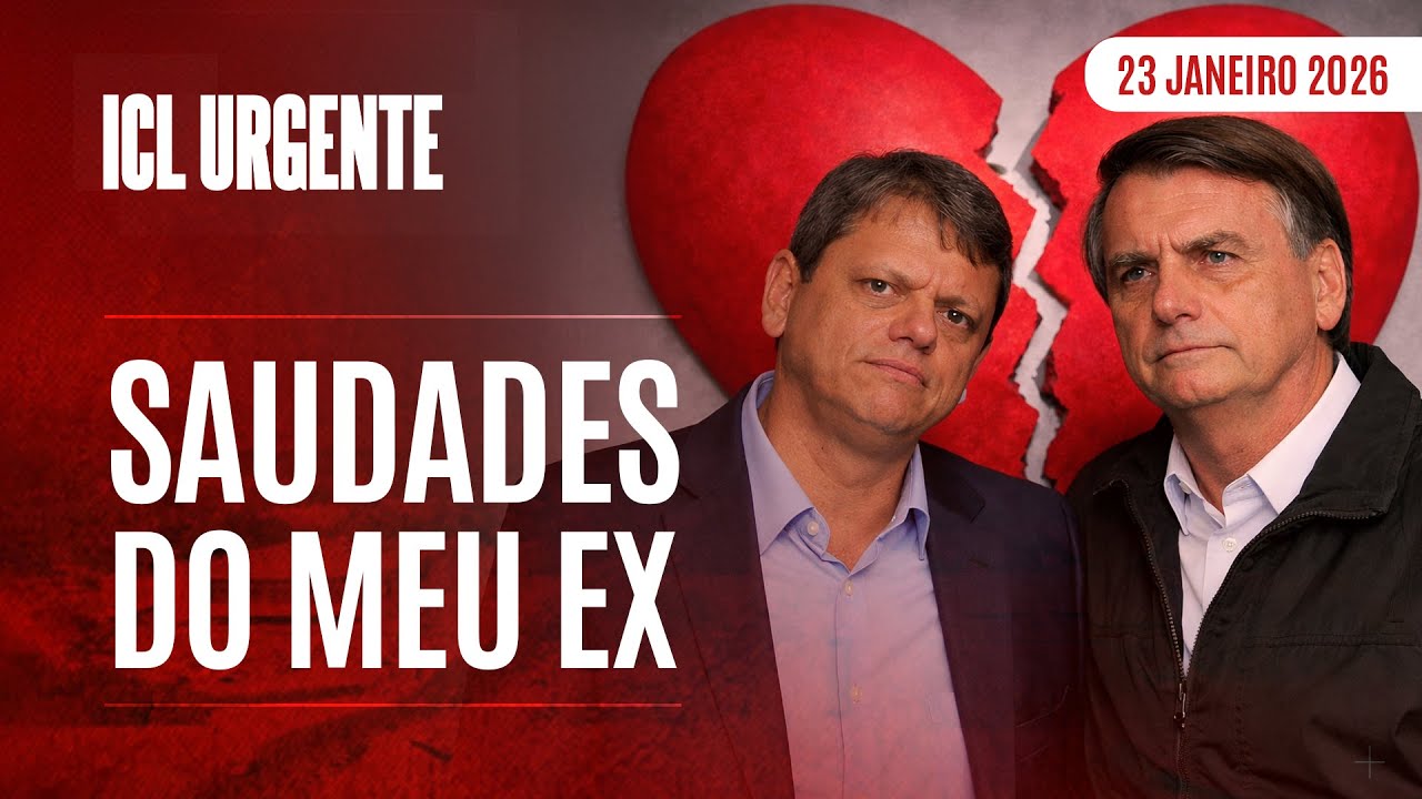 ICL URGENTE  - 23/01/26 - APÓS DAR CANO EM BOLSONARO, TARCÍSIO VOLTA ATRÁS E FALA EM APOIO A FLÁVIO