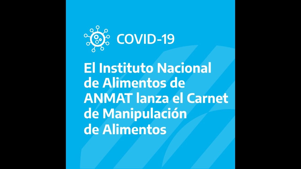 El Instituto Nacional de Alimentos de ANMAT lanza el Carnet de Manipulación de Alimentos