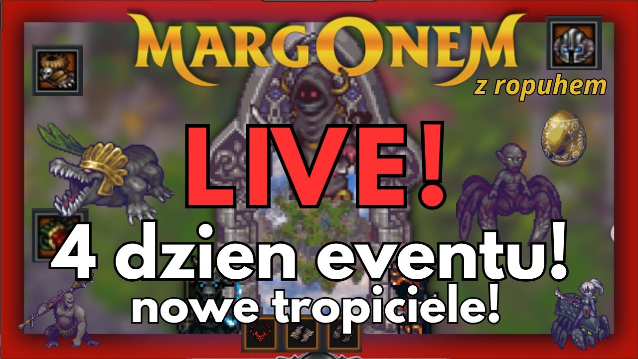 Margonem LIVE! EVENT DZIEŃ 3! Nowe tropiciele! | Margonem Ropuh