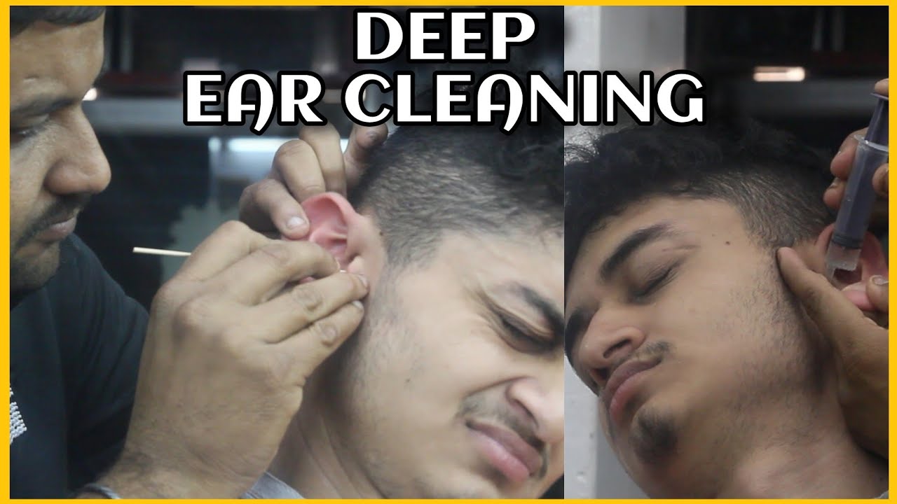 Deep Ear Cleaning and Wax Removal with Hydrogen Peroxide by SHAMBOO💈#asmr