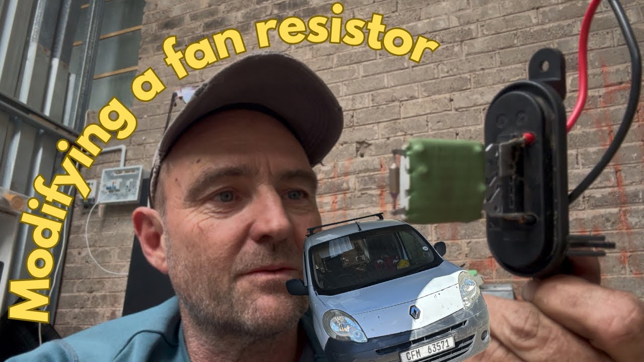 Renault Kangoo 2 Fan Resistor modified without complete dash removal 
