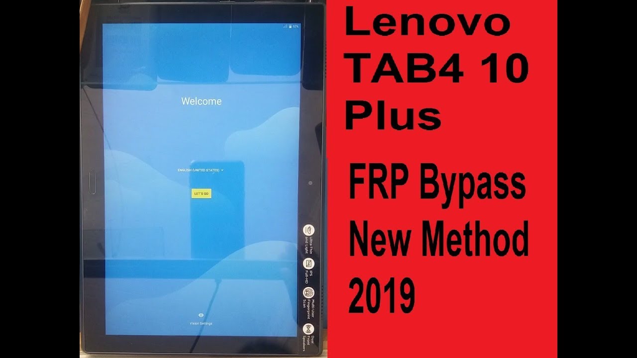 Lenovo TAB4 10 Plus FRP Bypass