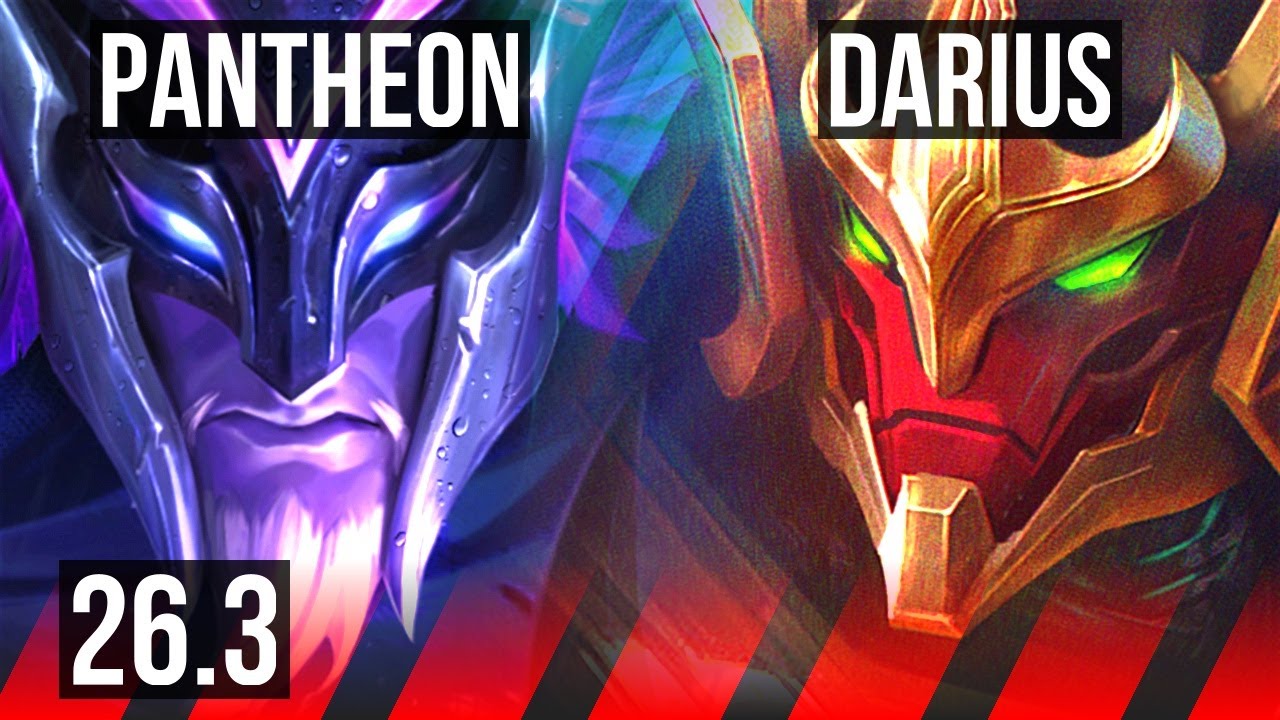 PANTHEON vs DARIUS (TOP) | Good KDA: 14/1/3 | EUNE Grandmaster | 26.3