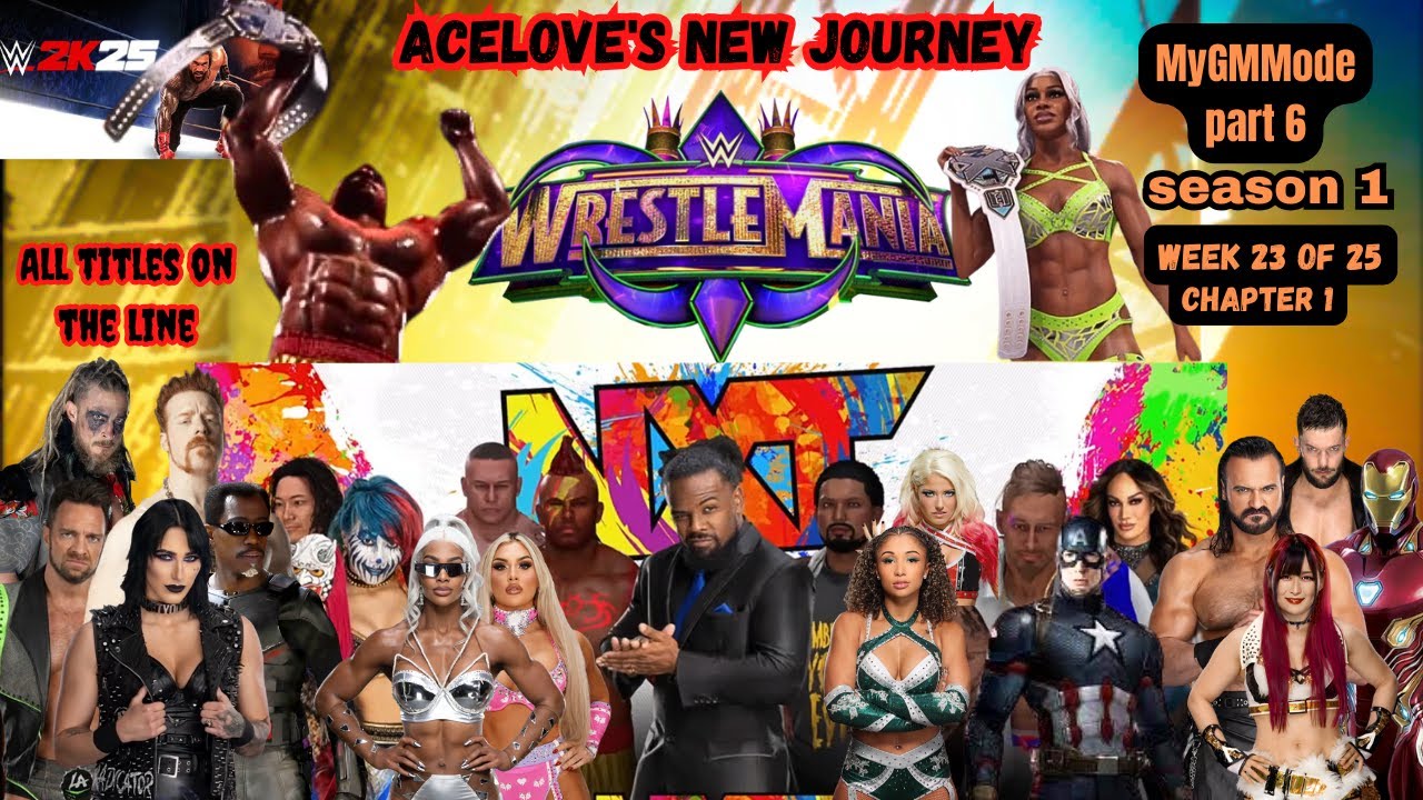 WrestleMania is tonight and the shake up draft after. WWE2k25 MyGMmode
