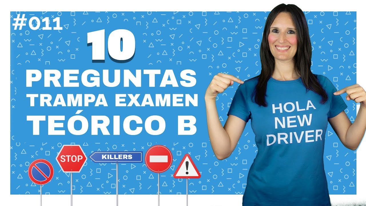 10 PREGUNTAS DE EXAMEN TEÓRICO de conducir #011 con la profe Lorena 🚗🚓 Preguntas TRAMPA PERMISO B