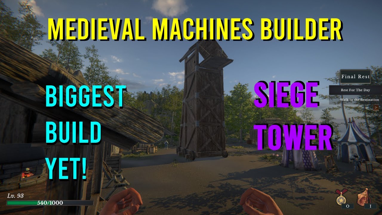 The BIGGEST Build YET!  SIEGE TOWER, Medieval Machines Builder Early access!