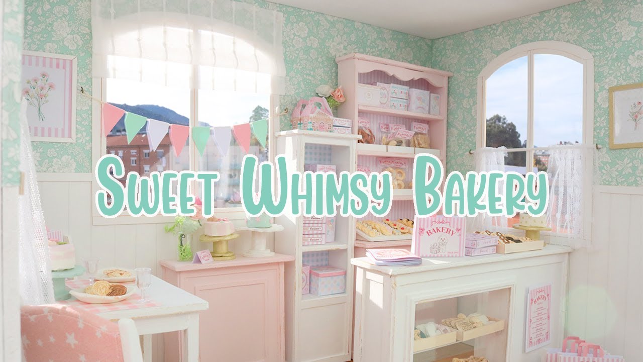 Sweet Whimsy Bakery 1/6 scale handmade miniature dollhouse by Nerea Pozo