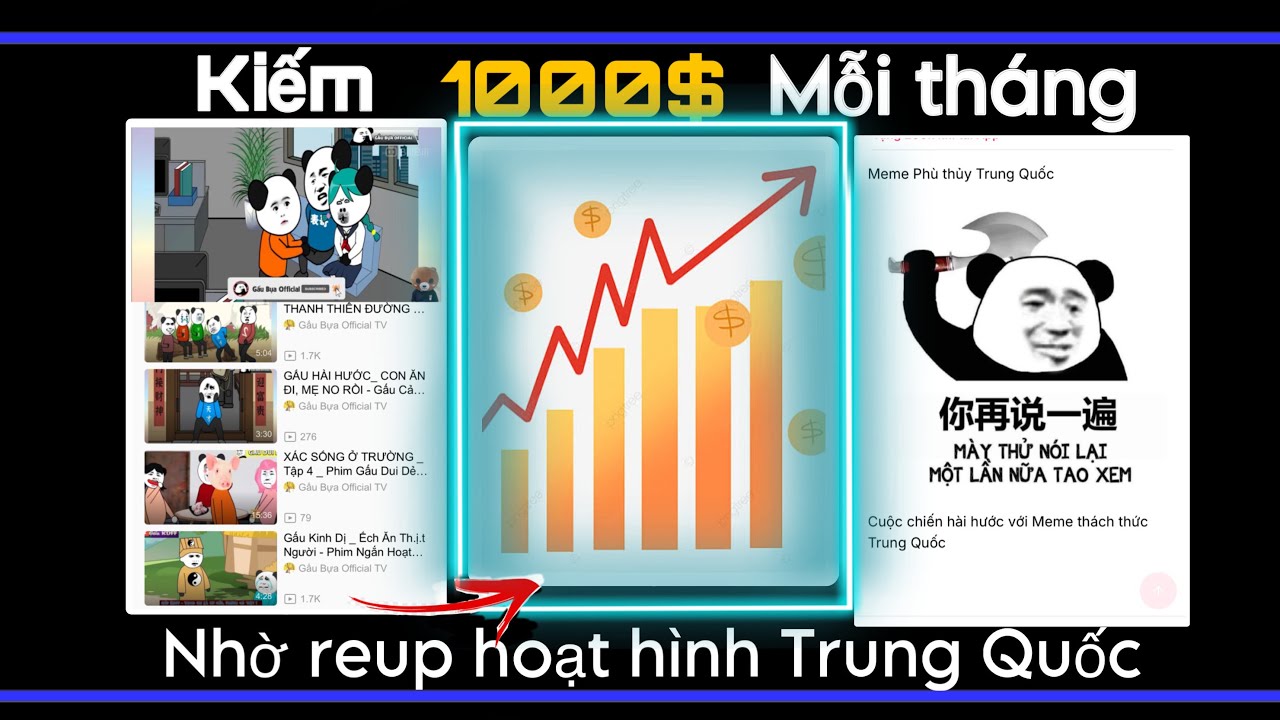 Quy Tr&igrave;nh REUP Video Hoạt H&igrave;nh Từ Trung Quốc Sang Việt Nam Dễ Hiểu  | B&ugrave;i Đ&agrave;m TV